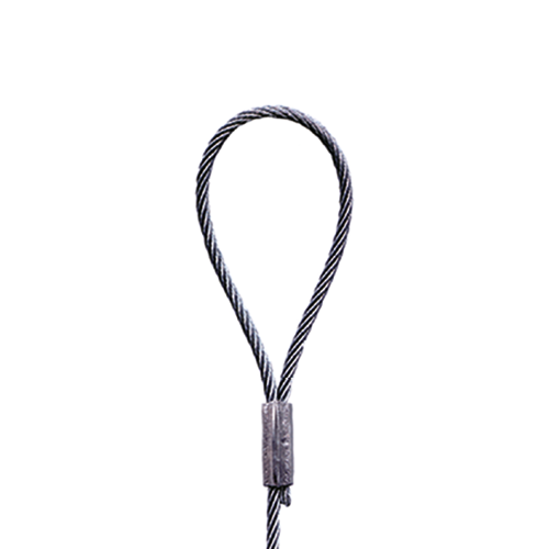 Suspente de câble acier 7T 7F Ø 2mm longueur 5m avec boucle et système de  blocage Wireclip - Le Temps des Travaux